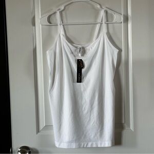 Mopas Seamless Camisole Bundle – 2 White (One Size Plus)